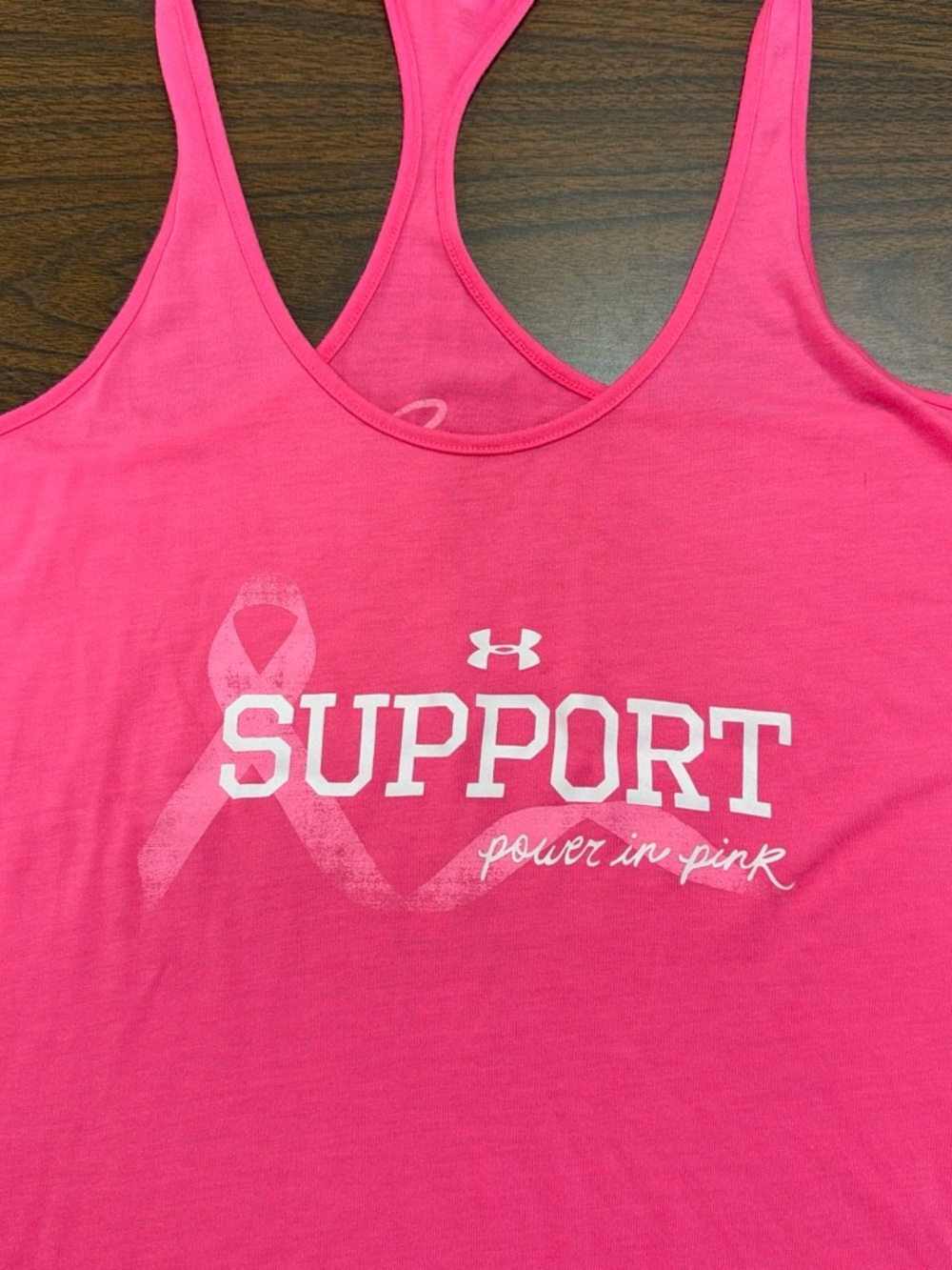 Under Armour Bright Pink Support Racerback Tank